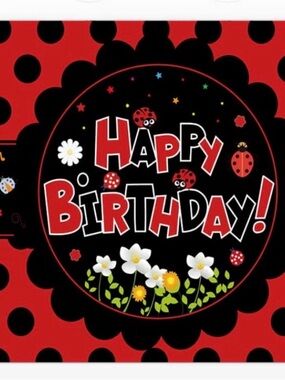 Happy Birthday Ladybug Theme